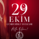 Cumhuriyetimizin 102. yılı kutlu olsun!