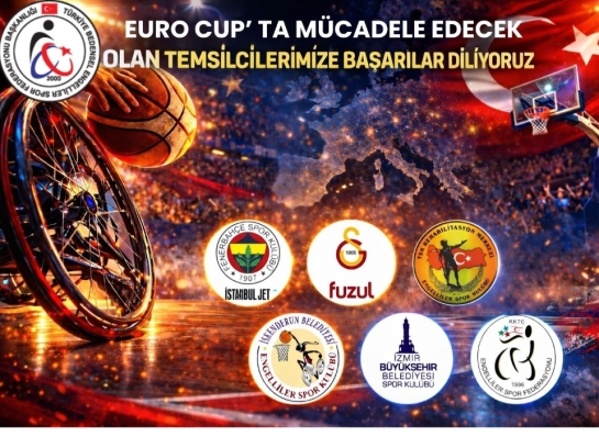 EURO CUP’TA MÜCADELE EDECEK TEMSİLCİLERİMİZE BAŞARILAR DİLİYORUZ!