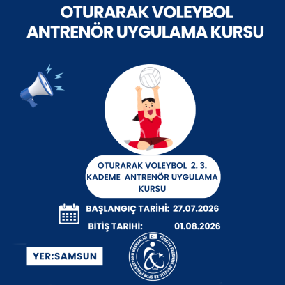 OTURARAK VOLEYBOL ANTRENÖR KURSU
